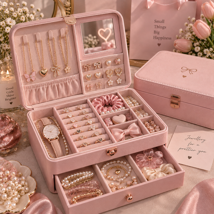 Viral Pink Jewellery Box